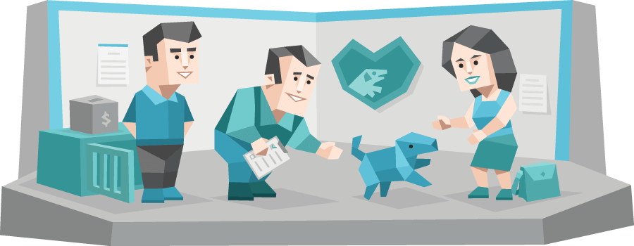 Illustration depicting office atmosphere with people collaborating, brainstorming, and working at desks. Ideas and thoughts are visualized as floating symbols like lightbulbs, charts, and speech bubbles, reflecting team dynamics and productivity in a modern work environment.